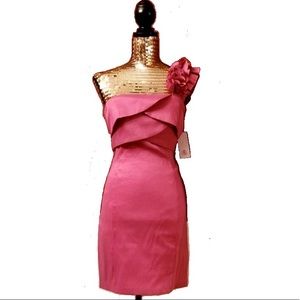 NWT Alyn Paige Fuchsia One Shoulder Dress